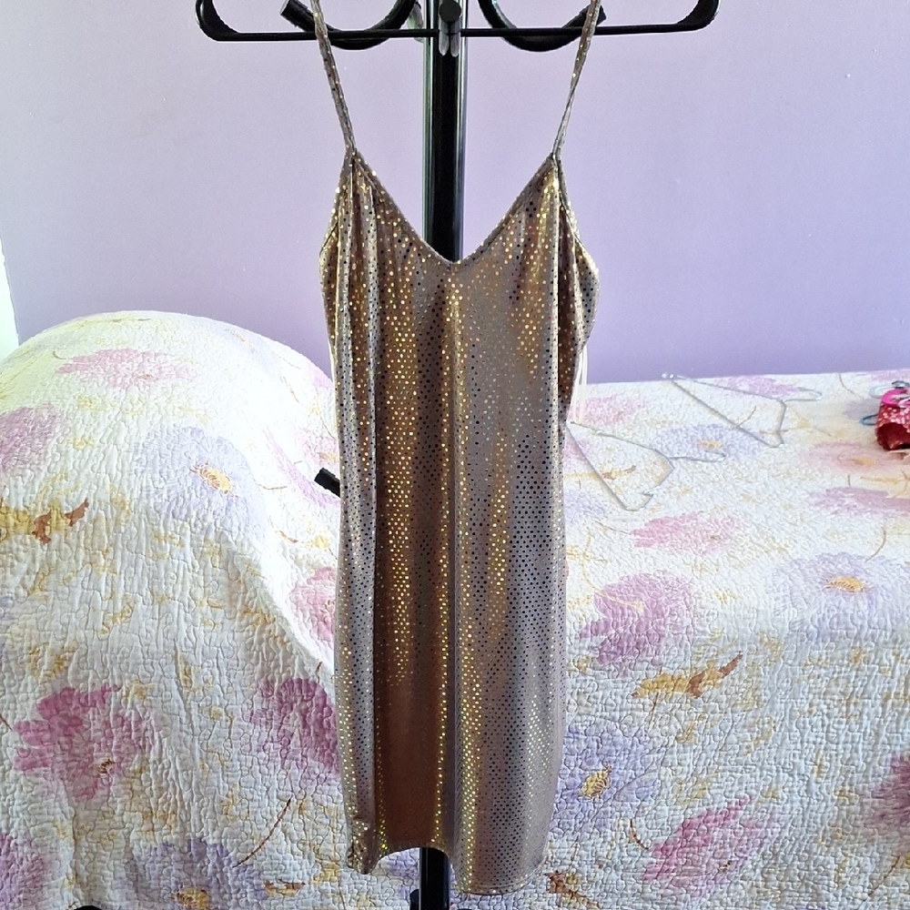 Shimmering Gold Sequin Dress